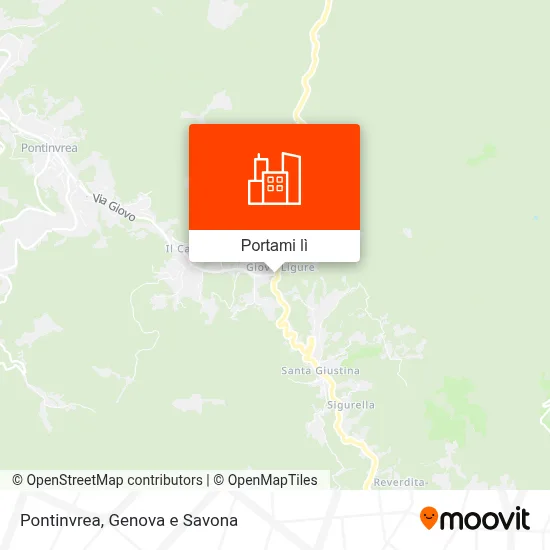 Mappa Pontinvrea