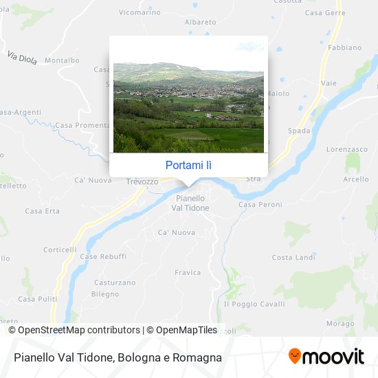Mappa Pianello Val Tidone