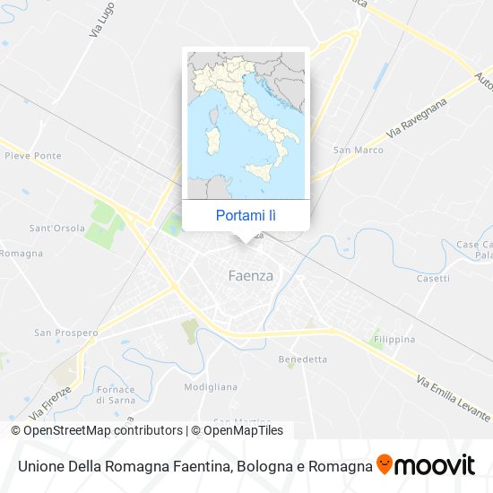 Mappa Unione Della Romagna Faentina