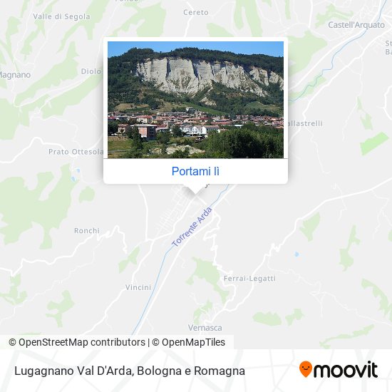 Mappa Lugagnano Val D'Arda
