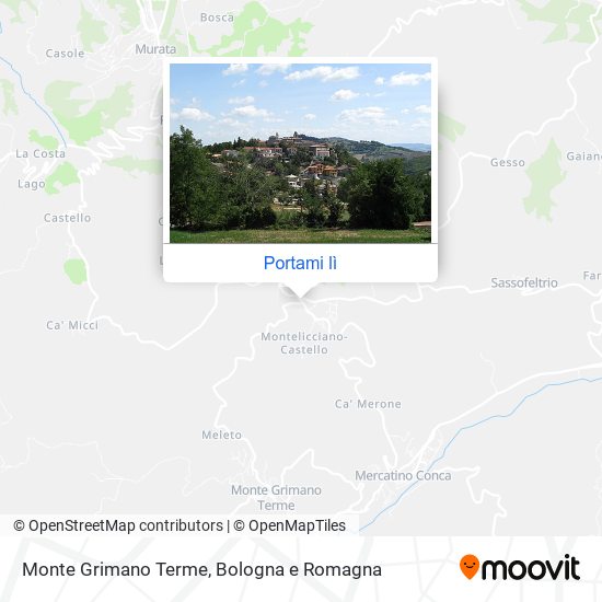 Mappa Monte Grimano Terme