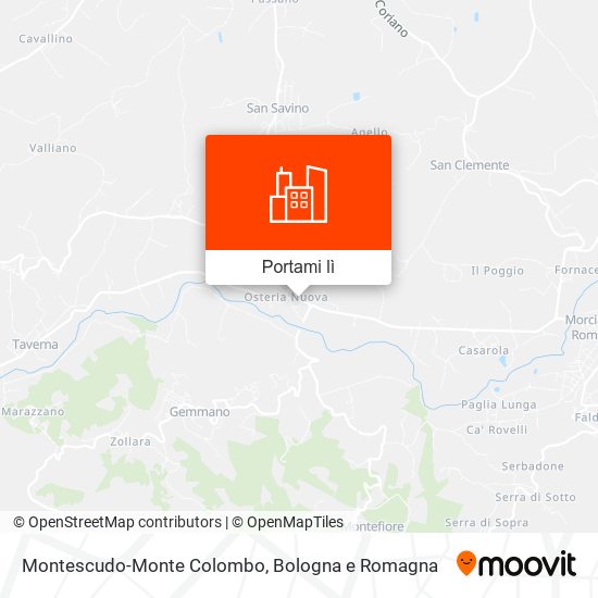 Mappa Montescudo-Monte Colombo
