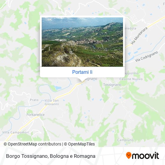 Mappa Borgo Tossignano