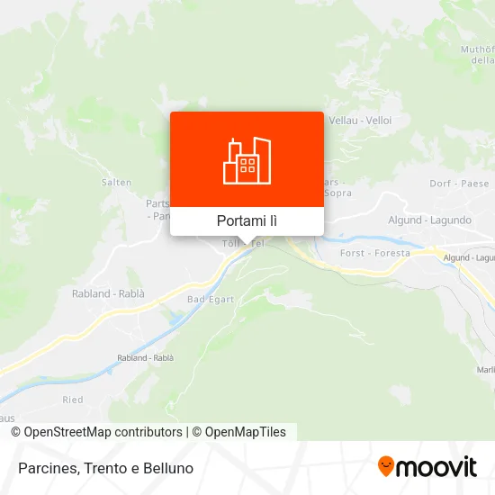 Mappa Parcines