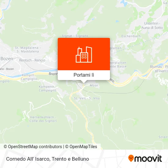 Mappa Cornedo All' Isarco
