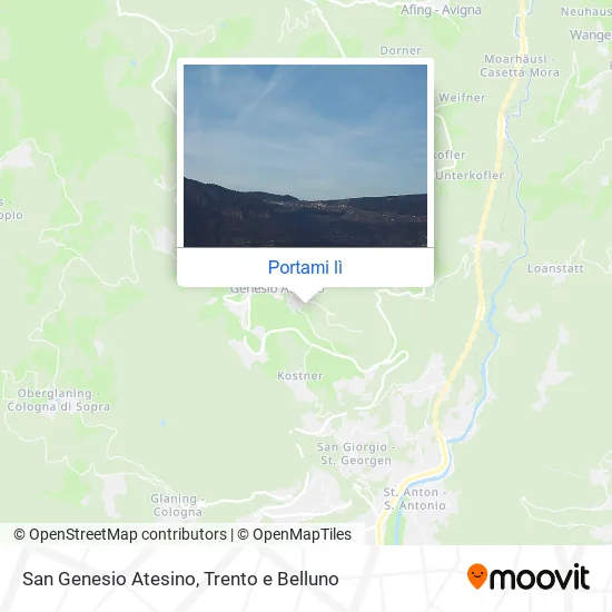 Mappa San Genesio Atesino