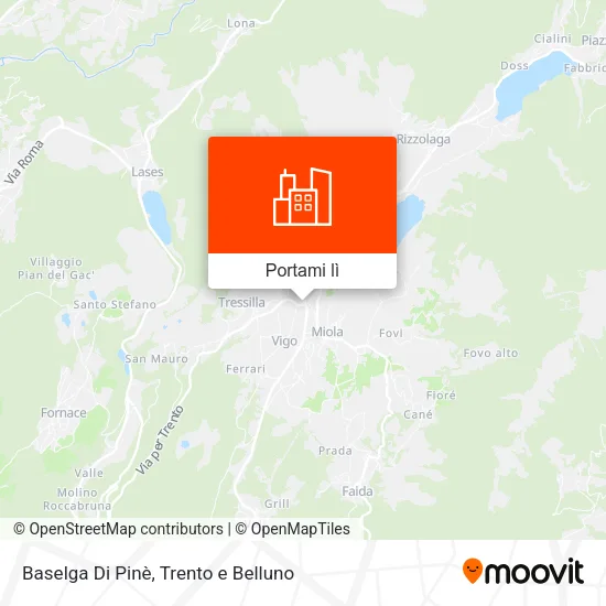 Mappa Baselga Di Pinè