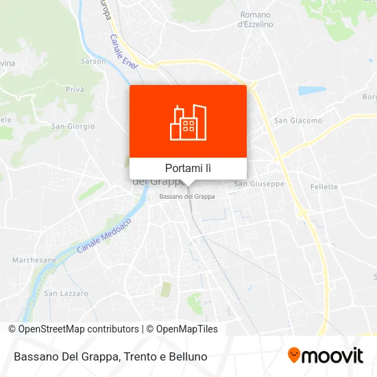 Mappa Bassano Del Grappa