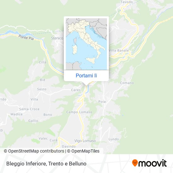 Mappa Bleggio Inferiore