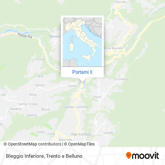 Mappa Bleggio Inferiore