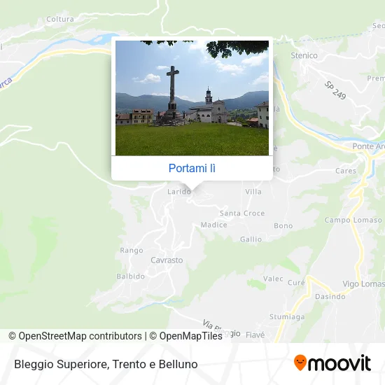 Mappa Bleggio Superiore
