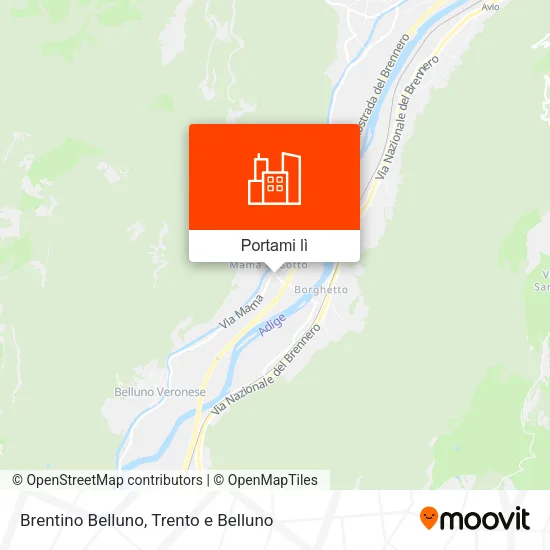 Mappa Brentino Belluno