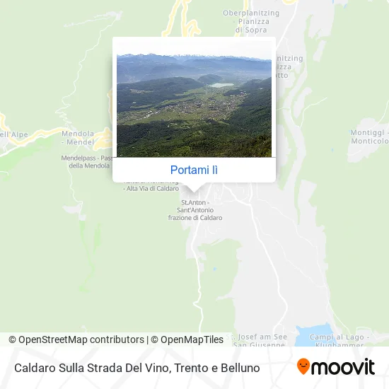 Mappa Caldaro Sulla Strada Del Vino