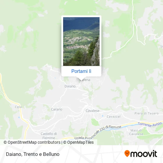 Mappa Daiano