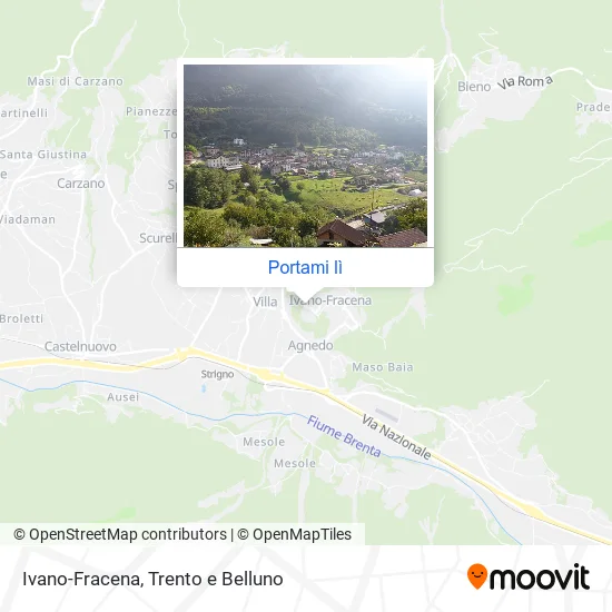 Mappa Ivano-Fracena