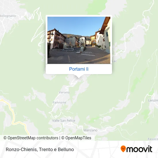 Mappa Ronzo-Chienis