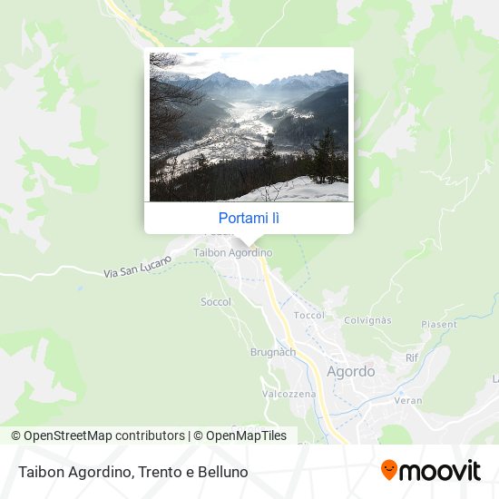 Mappa Taibon Agordino