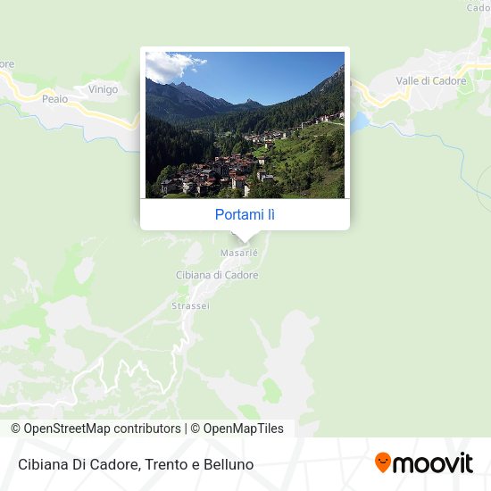 Mappa Cibiana Di Cadore