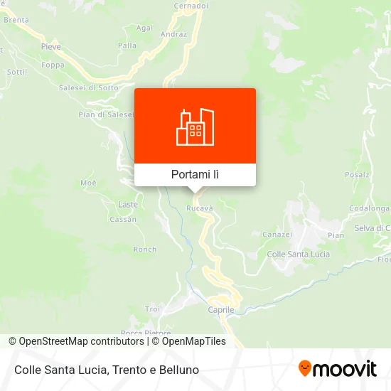Mappa Colle Santa Lucia