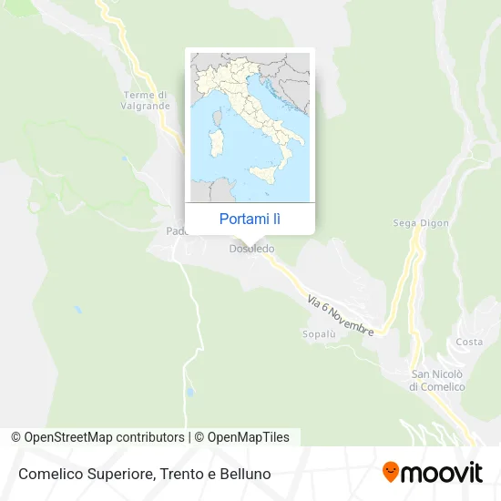 Mappa Comelico Superiore