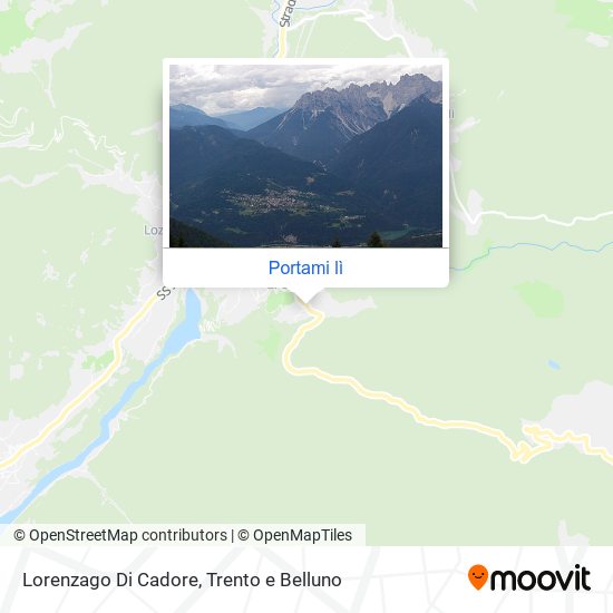 Mappa Lorenzago Di Cadore