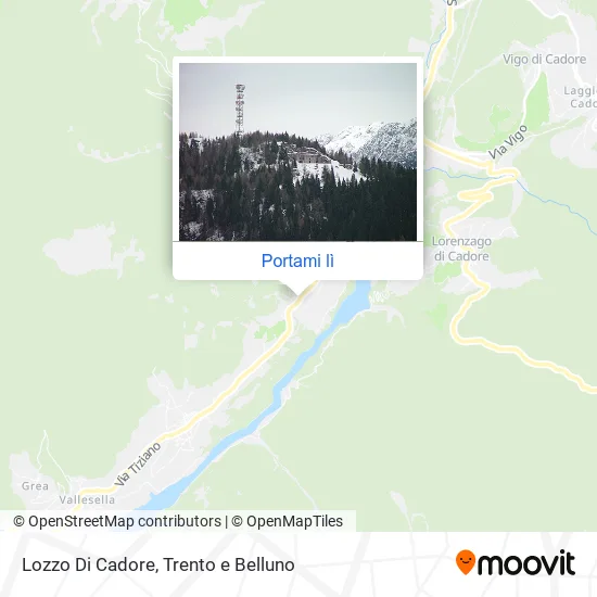 Mappa Lozzo Di Cadore