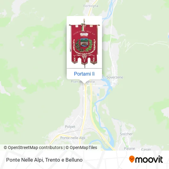 Mappa Ponte Nelle Alpi