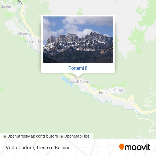 Mappa Vodo Cadore