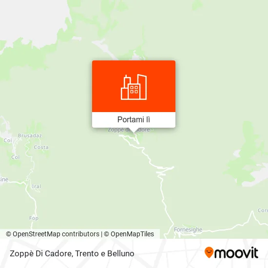 Mappa Zoppè Di Cadore