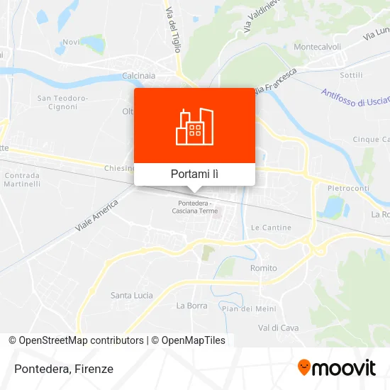 Mappa Pontedera