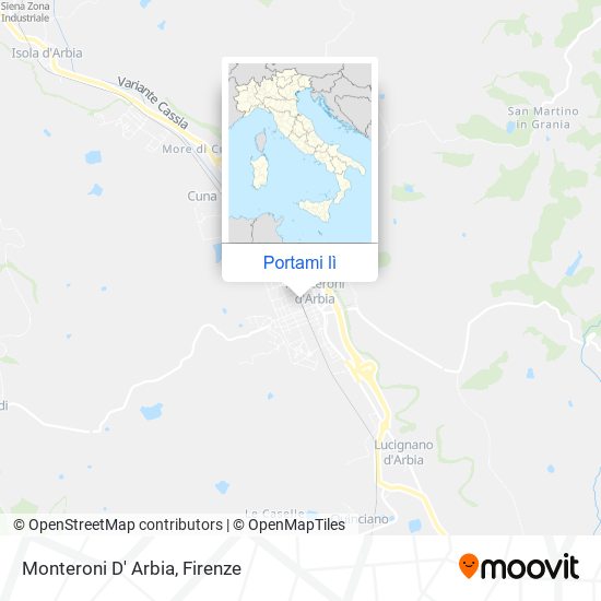 Mappa Monteroni D' Arbia