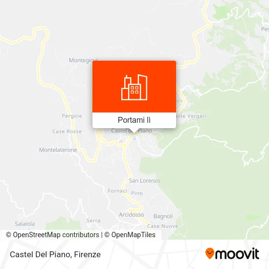 Mappa Castel Del Piano