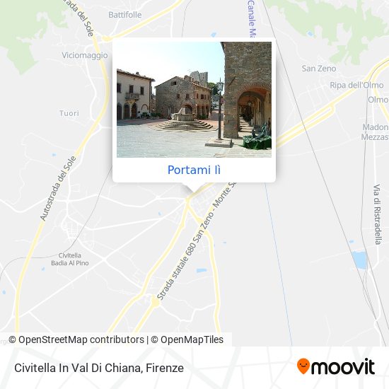 Mappa Civitella In Val Di Chiana