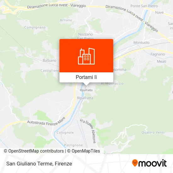 Mappa San Giuliano Terme