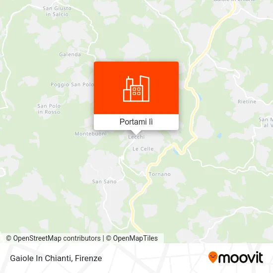 Mappa Gaiole In Chianti