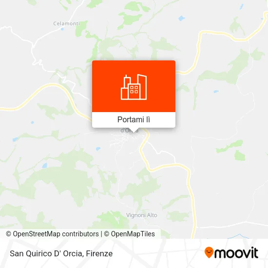 Mappa San Quirico D' Orcia