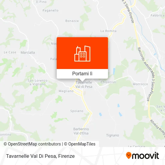 Mappa Tavarnelle Val Di Pesa