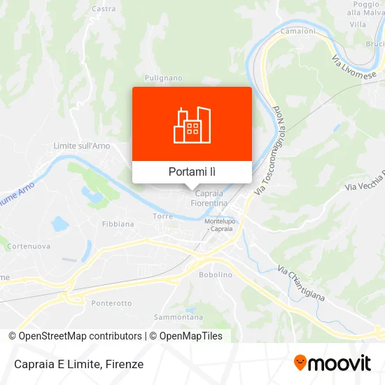 Mappa Capraia E Limite