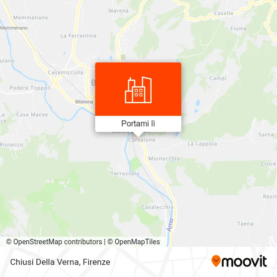 Mappa Chiusi Della Verna