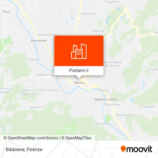 Mappa Bibbiena