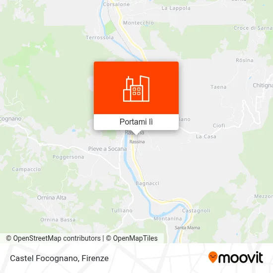 Mappa Castel Focognano