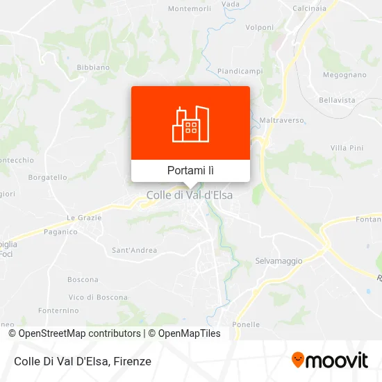 Mappa Colle Di Val D'Elsa