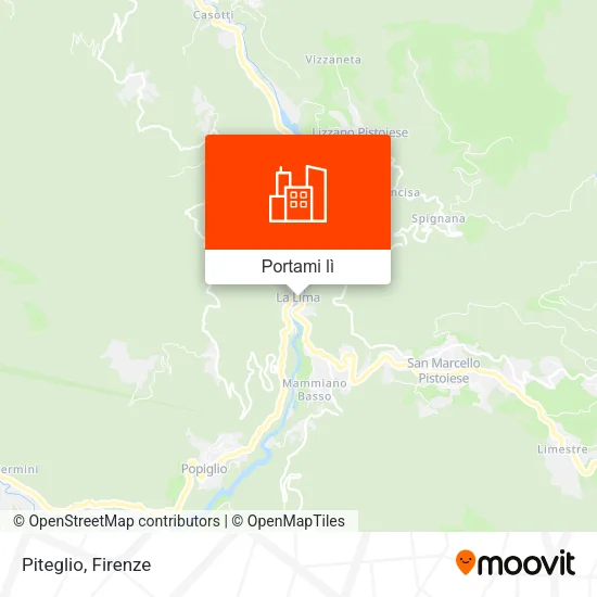 Mappa Piteglio