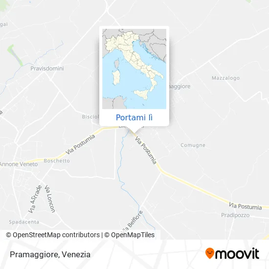 Mappa Pramaggiore