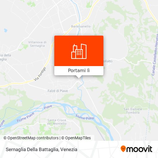 Mappa Sernaglia Della Battaglia