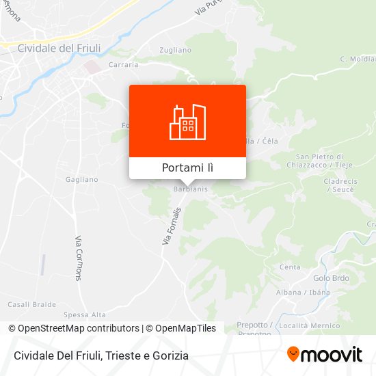 Mappa Cividale Del Friuli