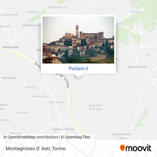 Mappa Montegrosso D' Asti