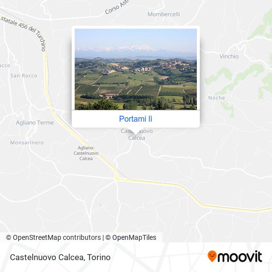 Mappa Castelnuovo Calcea