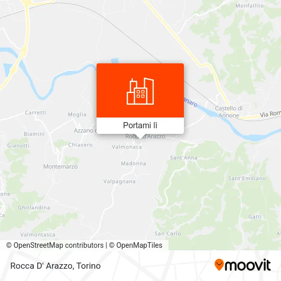 Mappa Rocca D' Arazzo