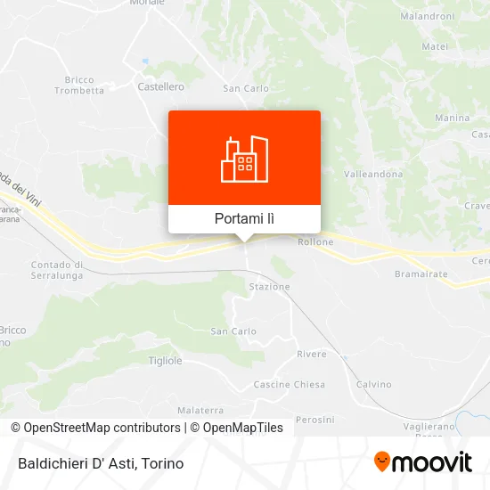 Mappa Baldichieri D' Asti